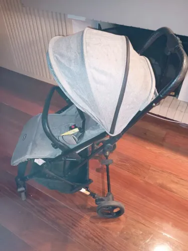 Carrinho de Bebê Galzerano Kira Cinza - Impecável