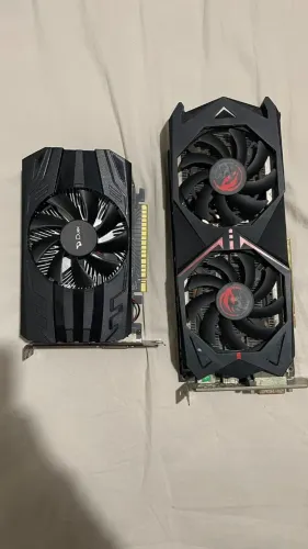 GTX 1050 TI E RX 580