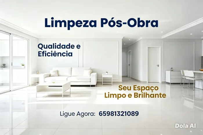 Limpeza pós obra