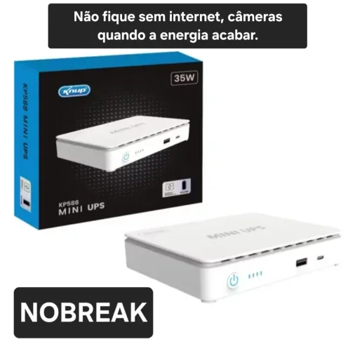 Nobreak Mini Para Câmeras Roteadores TV Internet