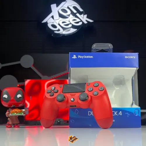 Dualshock PS4 Vermelho LACRADO | Com GARANTIA SONY | Parcele via OLXPAY! - Enviamos!