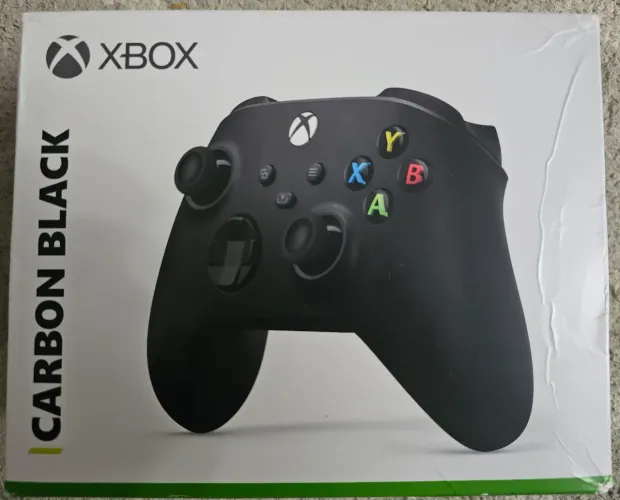 Controle sem fio original Xbox one x Black carbon novo