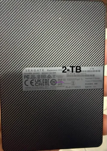 HD externo Seagate 2TB novo