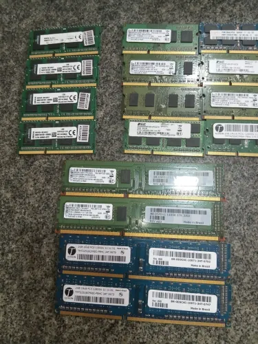 Lote de memórias ddr3 todas ok