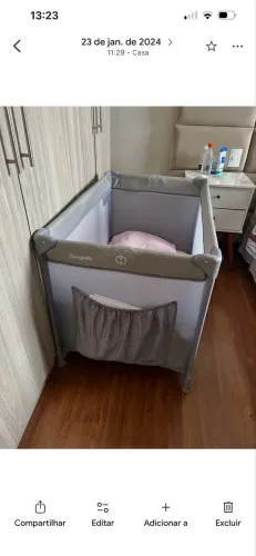 Berço Portátil Compacto Bebê Sonata Burigotto 15kg