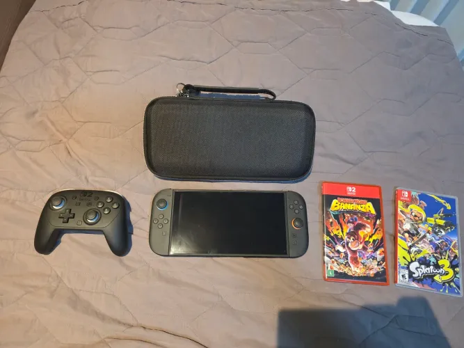 Nintendo Switch 2 com jogos e acessórios