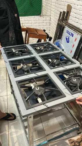 Fogão industrial inox alta e baixa pressão em 10 x sem juros