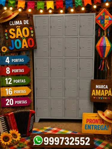 Roupeiros pra vestiarios 4 8 12 16 20 portas novos pronta entrega 