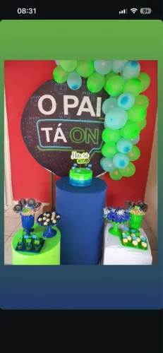 Capas para cilindro e painel de festa varios temas