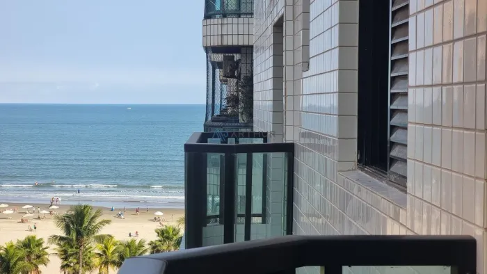 Apartamento à venda em Praia Grande no Canto do Forte com 3 quartos - Vista Mar