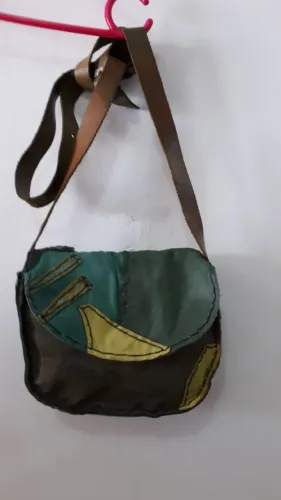 Bolsa de Ombro Couro Verde
