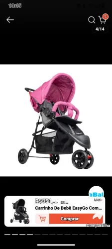 Carrinho de bebe de Menina