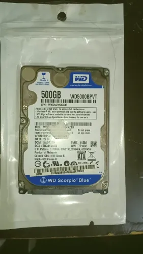 HD Slim 500Gb WD Scorpio Blue 100%