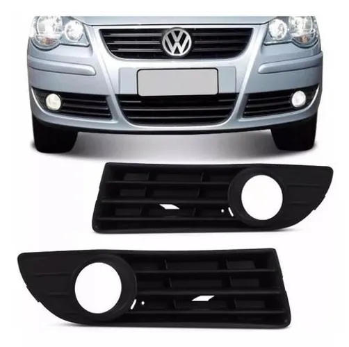 Par Grade Moldura Milha Polo 2007 2008 09 2010 2011 Com Furo