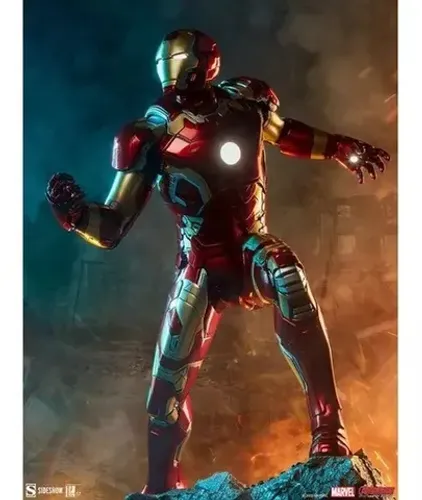 Estátua Iron Man Mark Xliii Figure Presente Filme - Marvel Homem de Ferro - Sideshow