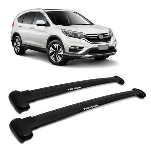 Rack Travessa de Teto Honda CRV 2012 - Larga Preto - Projecar