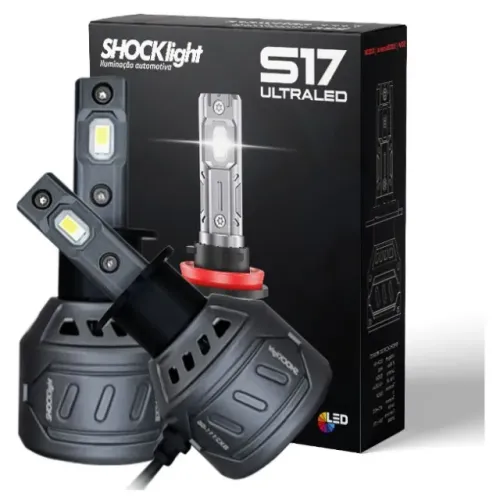 Lâmpada Farol LED S17 Nano - 55W H3 - SLL-170003