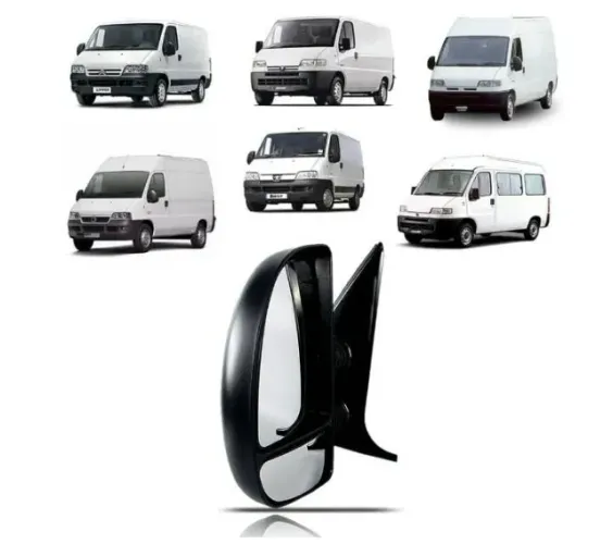 retrovisor manual lado esquerdo - Ducato, Peugeot Boxer, Citroen Jumper 2003 a 2017