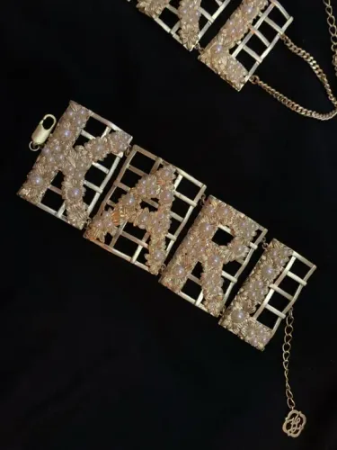 Conjunto de Colar, pulseira e Brincos Karl Lagerfeld