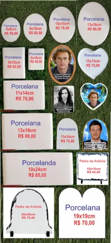  Porcelanas  Para Cemitério Túmulo Jazigo Lápide