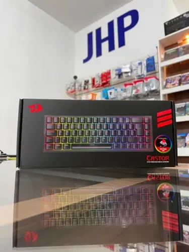 Teclado Mecânico Gamer Redragon Castor Preto Wired Chroma RGB Switch Vermelho | Curitiba