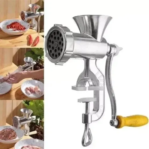 Moedor De Carne Manual N10 + Funil e Modelado de Biscoito
