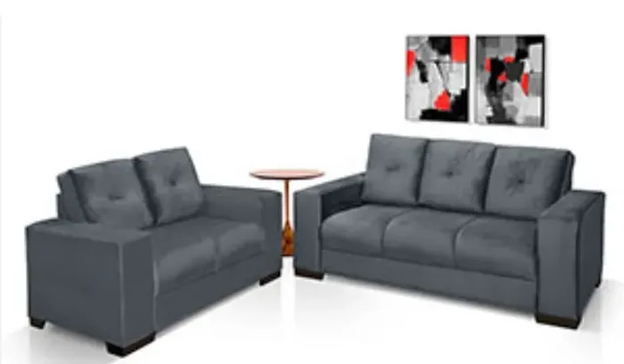 Estofado 2x3 lugares em suede ou cores a