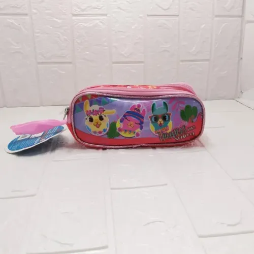 Mochila Infantil Kit 3pçs Lhama Lm2050k
