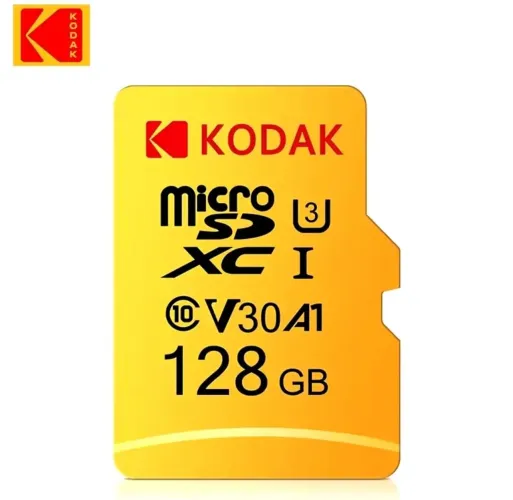 Cartão de Memória Micro SDXC Kodak 128GB Classe 10 U3 V30 A1