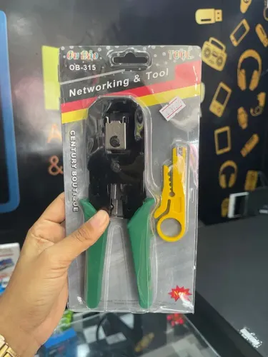 Alicate Crimpar rj45 Descascador Lamina de Corte e Decap para Cabo de Rede Internet Lan