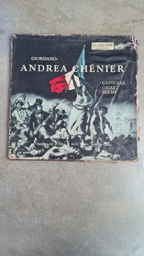 Disco em vinil Opera Andrea Chenier de Giordano