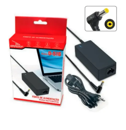 FONTE PARA NOTEBOOK ACER 19V 3,42A GRASEP D-516