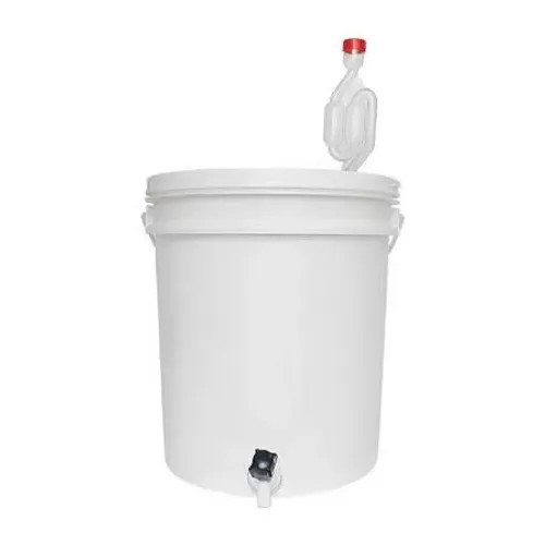 3 Balde 12 Litros Fermentador Com Airlock, Torneira, sifão e abridor 