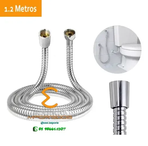 Mangueira para Ducha Higiênica 1/2 com 1.2m BOM-2205