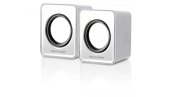 Caixa de Som Multilaser 2.0 - Som Estéreo de Alta Qualidade!