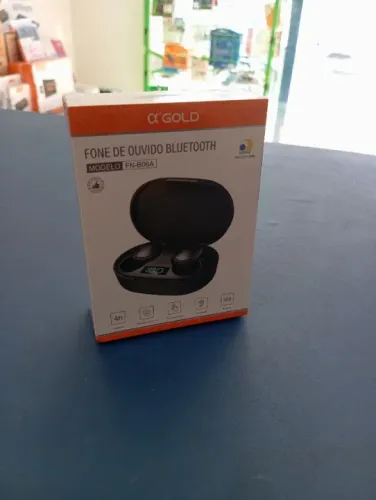 FONE DE OUVIDO BLUETOOTH - GOLD NOVO LACRADO FRETE GRÁTIS PARA MACEIÓ