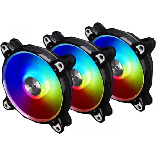 Kit Fan Com 3 Unidades Lian Li Bora Digital Rgb 120mm, Black