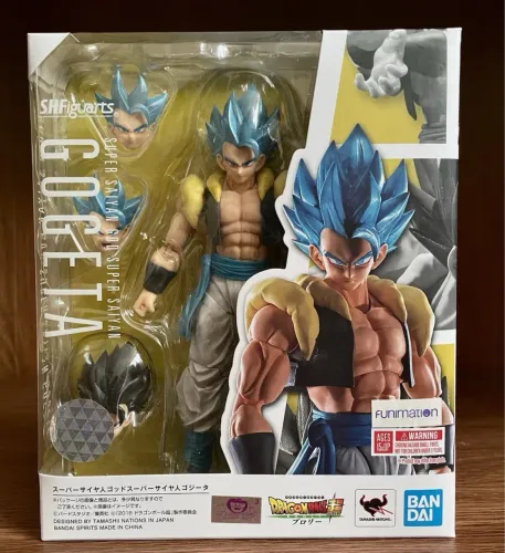 Action figure gogeta blue dragon ball super brolly sh Figuarts bandai
