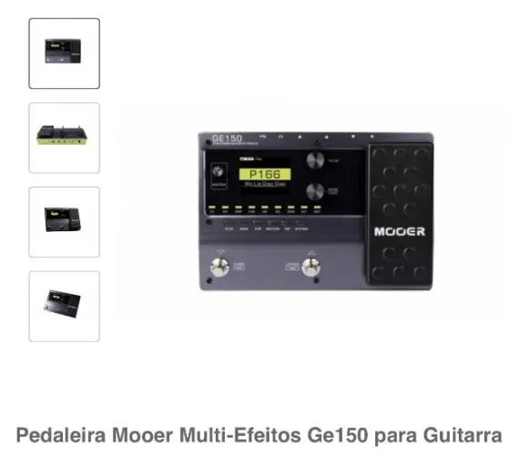 Pedaleira Mooer Multi-Efeitos Ge150 para Guitarra