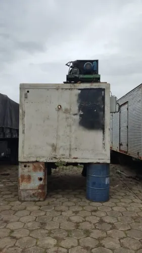 baú frigorifico estacionario, cor branco, -10 graus