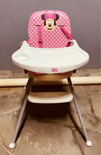 Cadeira De Alimentação Minnie , 3x1 USADA Em Excelente Estado