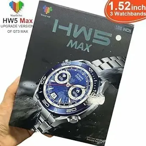 Smartwatch HW5 Max -Upgrade GT3 Max/ NFC multifuncional/ligações/esporte/saúde/Voice/ foto