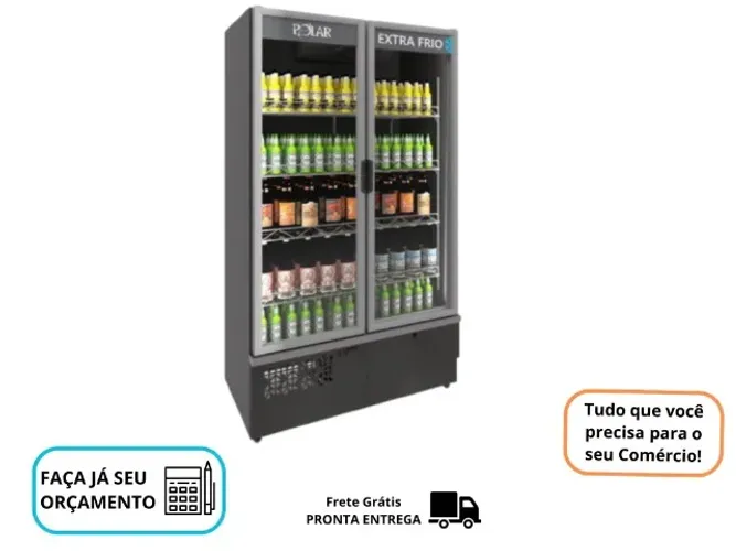 Refrigerador de Bebidas 2 Portas Polar Novo