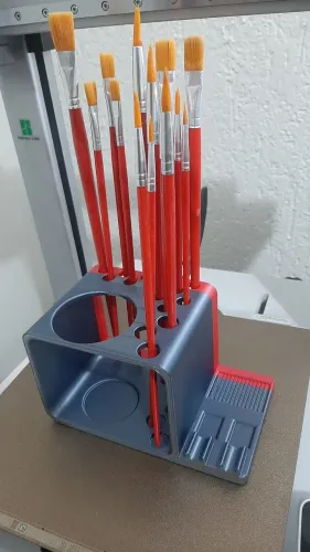 Suporte para Pincéis 3D - Organização e Praticidade
