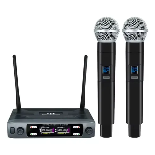 Microfone sem fio UHF profissional