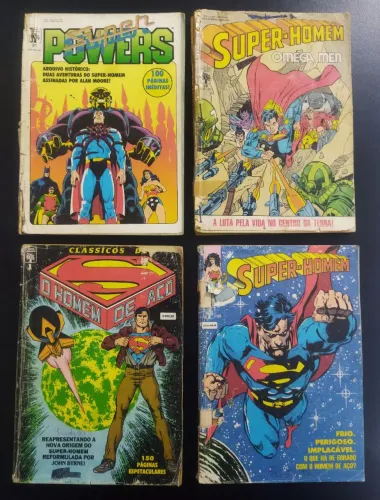 Lote 04 Revistas Super-Homem