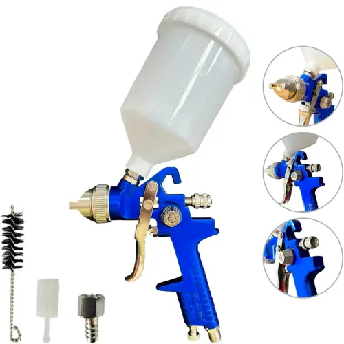 Pistola De Pintura Automotiva Profissional Bico 1.4 600 Ml Hvlp 827