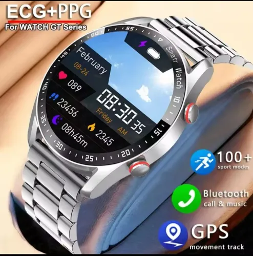Relógio smartwatch novo com duas pulseiras