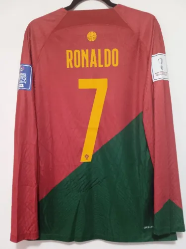 Camisa Portugal Copa Mundo 2022 #7 Ronaldo Jogo Autografada Certificada 1