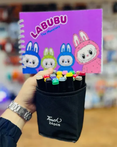 Kit Canetinhas + Livro Labubu
